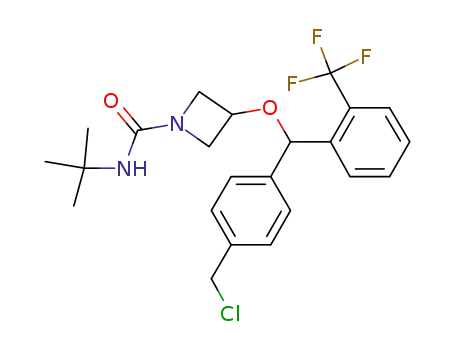 3-[4-(chloromethyl)phenyl-2-(trifiuoromethyl)phenyl]methoxy-N-(ter-butyl)azetidine-1-carboxamide