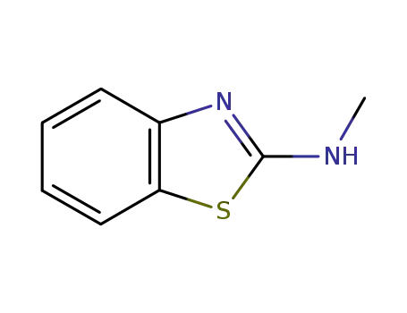 Molecular Structure of 16954-69-1 (N-methylbenzothiazol-2-amine)