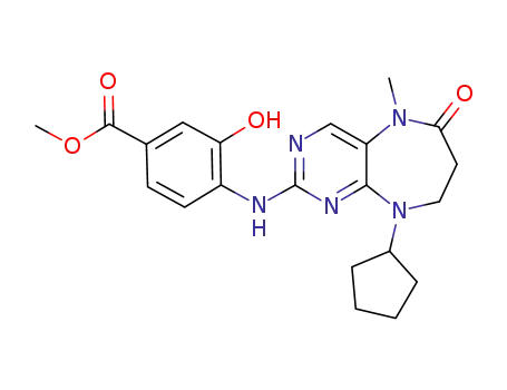methyl 4-[(6-cyclopentyl-2-methyl-3-oxo-2,6,8,10-tetrazabicyclo[5.4.0]undeca-7,9,11-trien-9-yl)amino]-3-hydroxy-benzoate