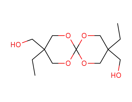 Molecular Structure of 65282-19-1 (1,5,7,11-Tetraoxaspiro[5.5]undecane-3,9-dimethanol, 3,9-diethyl-)