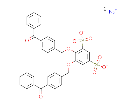 4,5-bis(4-benzoylphenylmethyleneoxy)benzene-1,3-disulfonic acid disodium salt