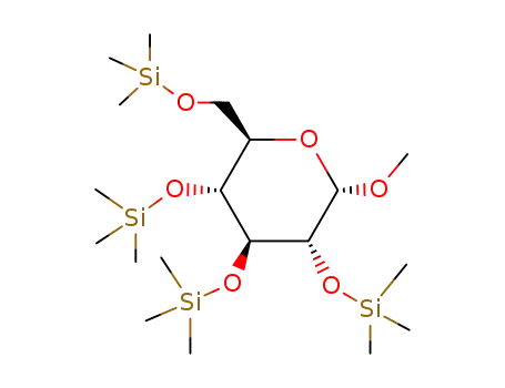 Molecular Structure of 2641-79-4 (alpha-D-Glucopyranoside, methyl 2,3,4,6-tetrakis-O-(trimethylsilyl)-)