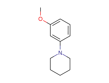 Molecular Structure of 32040-06-5 (3-Piperidinoanisole)