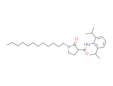 N-[2,6-bis(1-methylethyl)phenyl]-1-dodecyl-2-oxo-3-pyrrolidine carboxamide