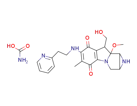 1,1a,2,8,8a,8b-Hexahydro-8-(hydroxymethyl)-8a-methoxy-5-methyl-6-[2-(2-pyridyl)ethylamino]-azirino[2',3':3,4]pyrrolo[1,2-a]indole-4,7-dione carbamate