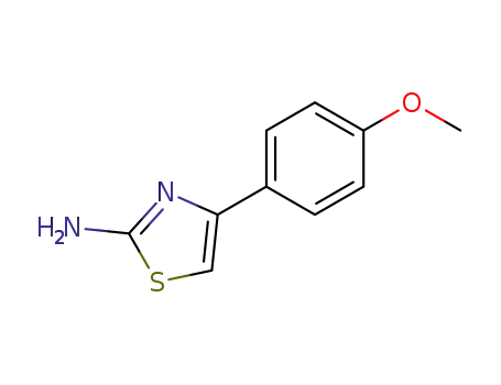 Molecular Structure of 2104-04-3 (4-(4-Methoxyphenyl)-1,3-thiazol-2-amine)