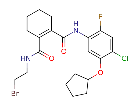 N-(2-fluoro-4-chloro-5-cyclopentyloxyphenyl)-N'-(2-bromoethyl)-3,4,5,6-tetrahydrophthalamide