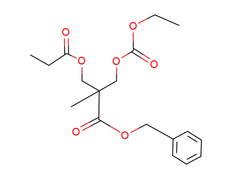 benzyl 3-[(ethoxycarbonyl)oxy]-2-methyl-2-[(propionyloxy)methyl]propanoate