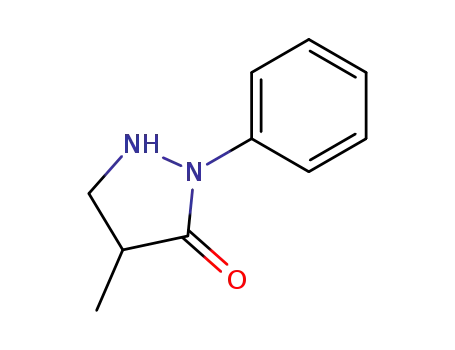 Molecular Structure of 14776-41-1 (3-Pyrazolidinone, 4-methyl-2-phenyl-)