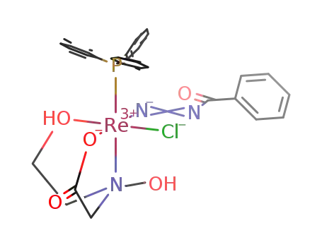 [chloro(N,N-bis(2-hydroxyethyl)glycinate)(triphenylphosphane)(η1-N-benzoyldiazenido(2-)-N')rhenium(III)]