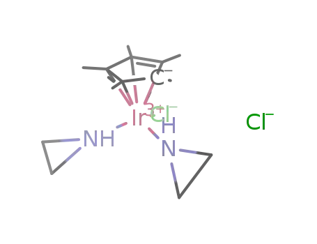 [IrCl(Cp(*))(aziridine)2]Cl