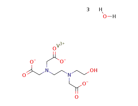 {N'-(2-hydroxyethyl)ethylenediamine-N,N,N'-triacetato}aquavanadium(III)*2H2O