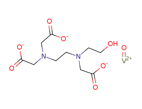 oxo (N'-(2-hydroxy ethyl) ethylene diamine N,N,N' triacetato) vanadate (IV) (1-)