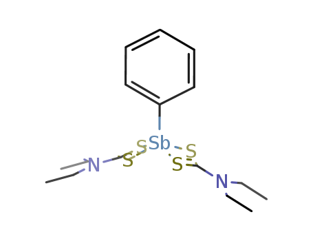 5,7-Dithia-3,9-diaza-6-stibaundecane,3,9-diethyl-6-phenyl-4,8-dithioxo- (9CI)
