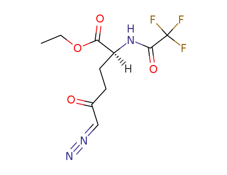 (S)-6-diazo-5-oxo-2-(2,2,2-trifluoro-acetylamino)-hexanoic acid ethyl ester