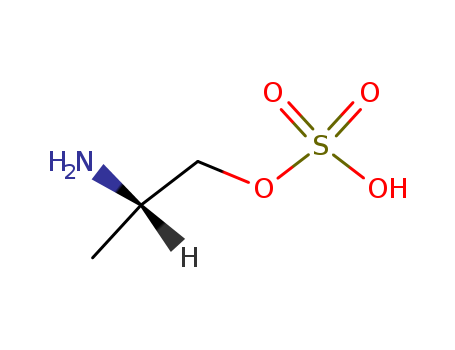 Molecular Structure of 114080-83-0 (1-Propanol, 2-amino-, hydrogen sulfate (ester), (S)-)