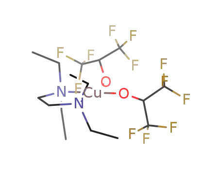 bis(1,1,1,3,3,3-hexafluoro-2-propoxo)(N,N,N',N'-tetraethylethylenediamine)copper(II)