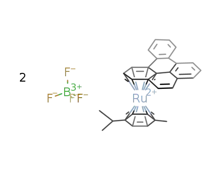 [(η6-4,5-benzopyrene)(η6-4-(methylisopropyl)benzene)ruthenium(II)](BF4)2
