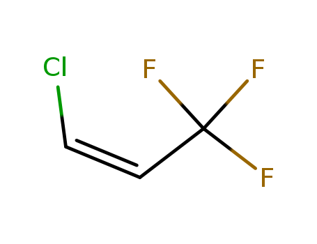 Molecular Structure of 99728-16-2 (1-Propene, 1-chloro-3,3,3-trifluoro-, (1Z)-)