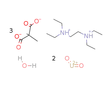 tetraethylethylenediammonium triis(dimethylmalonato) bis[dioxouranate(VI)] monohydrate