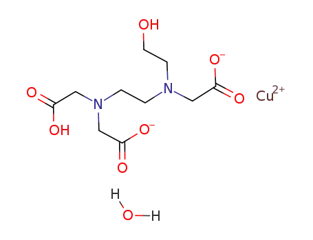 [(N-(2-hydroxyethyl)-N'-carboxymethyl-1,2-ethylenediamine-N,N'-diacetato)copper(II) hydrate]