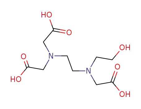 Molecular Structure of 150-39-0 (N-(2-Hydroxyethyl)ethylenediaminetriacetic acid)