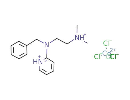 N-benzyl-N',N'-dimethyl-N-(2-pyridinio)-1,2-ethanediammonium tetrachlorocobaltate(II)