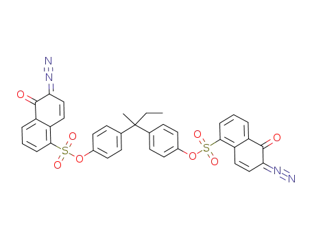 4-(1-(4-((6-diazo-5-oxo-5,6-dihydro-1-naphthalenyl)sulfonyl)oxyphenyl)-1-methylpropyl)phenyl 6-diazo-5-oxo-5,6-dihydro-1-naphthalenesulfonate