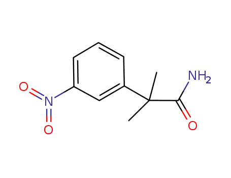 Molecular Structure of 103151-23-1 (2-Methyl-2-(3-nitrophenyl)propanaMide)