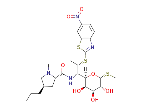 7(S)-7-deoxy-7-(6-nitrobenzo[d]thiazol-2-ylthio)lincomycin