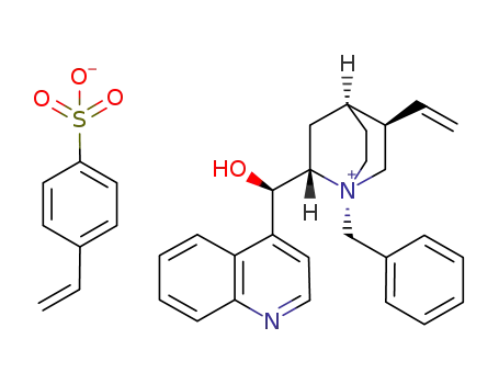N-9-benzylcinchonidinium p-styrenesulfonate