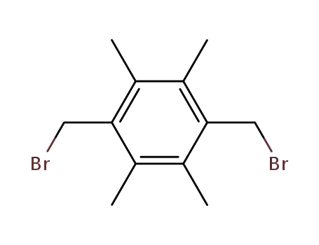 Molecular Structure of 35168-64-0 (3,6-BIS(BROMOMETHYL)DURENE)