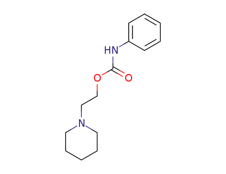 Molecular Structure of 56269-29-5 (1-Piperidineethanol, phenylcarbamate (ester))