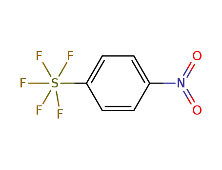 Molecular Structure of 2613-27-6 (4-NITROPHENYLSULFUR PENTAFLUORIDE)