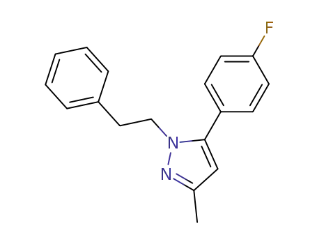 5-(4-fluorophenyl)-3-methyl-1-(2-phenylethyl)-1H-pyrazole