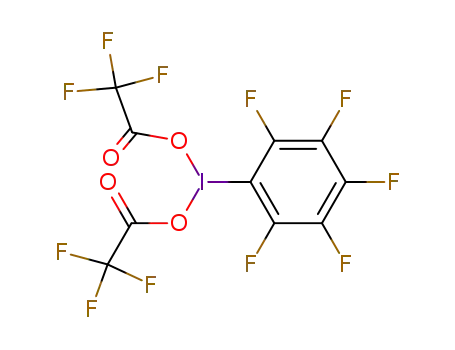 Molecular Structure of 14353-88-9 ([BIS(TRIFLUOROACETOXY)IODO]PENTAFLUOROBENZENE)
