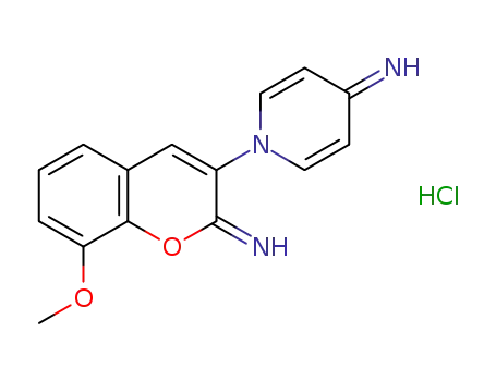 1-(2-imino-8-methoxy-2H-chromen-3-yl)pyridin-4(1H)-iminium chloride
