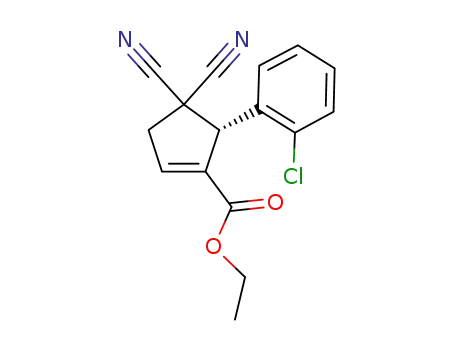 (S)-ethyl 5-(2-chlorophenyl)-4,4-dicyanocyclopent-1-enecarboxylate