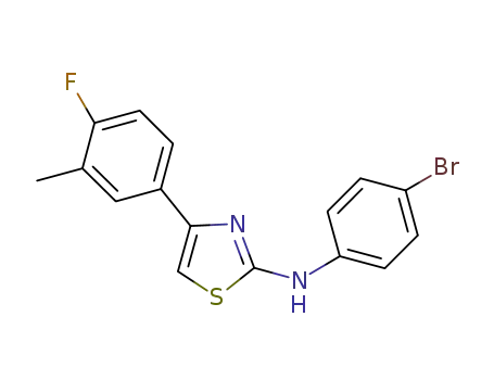 2-(4-bromophenylamino)-4-(4-fluoro-3-methylphenyl)thiazole