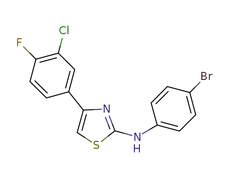 2-(4-bromophenylamino)-4-(3-chloro-4-fluorophenyl)thiazole