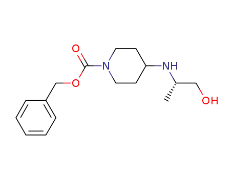 phenylmethyl 4-{[(1S)-2-hydroxy-1-methylethyl]amino}-1-piperidinecarboxylate