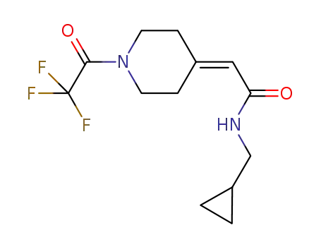 N-(cyclopropylmethyl)-2-(1-(2,2,2-trifluoroacetyl)piperidin-4-ylidene)acetamide