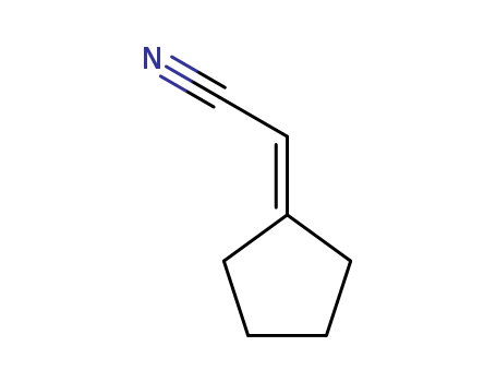 5732-88-7,cyclopentylideneacetonitrile,Acetonitrile,cyclopentylidene- (9CI); D1,a-Cyclopentaneacetonitrile(7CI,8CI); (Cyanomethylene)cyclopentane; Cyclopentylideneacetonitrile