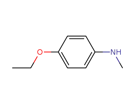 Molecular Structure of 3154-18-5 (Benzenamine, 4-ethoxy-N-methyl-)