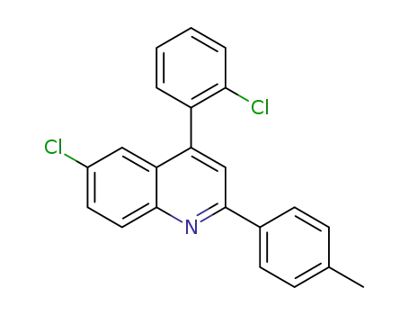 6-chloro-4-(2-chlorophenyl)-2-(p-tolyl)quinoline