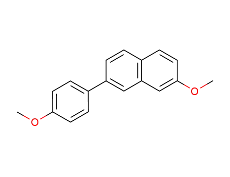 Molecular Structure of 59115-48-9 (Naphthalene, 2-methoxy-7-(4-methoxyphenyl)-)