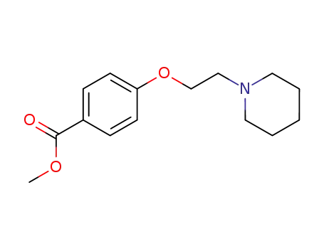 Molecular Structure of 89407-97-6 (Benzoic acid, 4-[2-(1-piperidinyl)ethoxy]-, methyl ester)