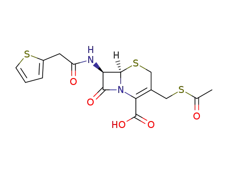 (6R,7R)-3-(acetylthiomethyl)-8-oxo-7-(2-(thiophen-2-yl)acetamido)-5-thia-1-azabicyclo[4.2.0]oct-2-ene-2-carboxylic acid
