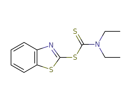 Molecular Structure of 95-30-7 (DIETHYLDITHIOCARBAMIC ACID 2-BENZOTHIAZOLYL ESTER)