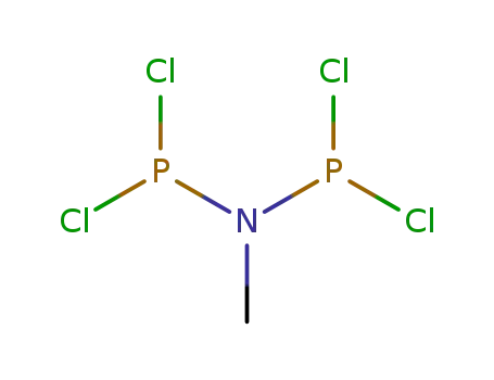 Molecular Structure of 17648-16-7 (Bis(dichlorophosphino)methylamine, min. 97%)